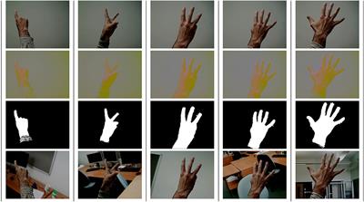 A Database for Learning Numbers by Visual Finger Recognition in Developmental Neuro-Robotics